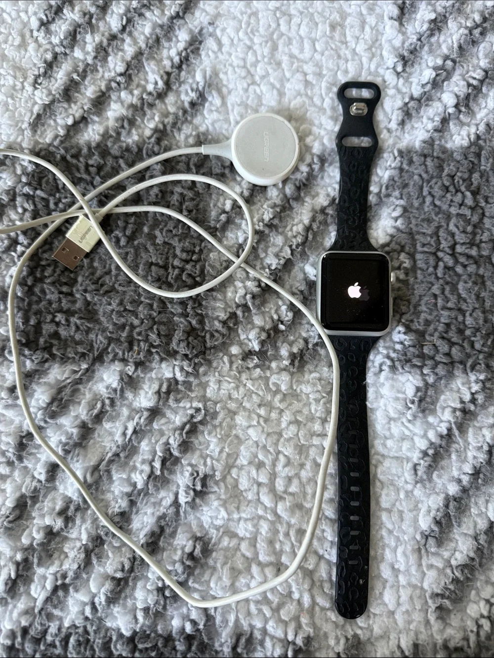 Apple Watch in Black with Black Sport Band